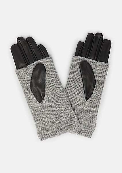 comma Lederhandschuhe Lederhandschuhe mit Strickstulpe günstig online kaufen