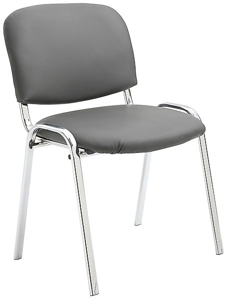 CLP Besucherstuhl Ken, stapelbares Metallgestell, Kunstleder-Bezug günstig online kaufen