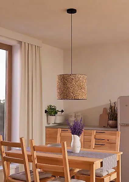 EGLO Hängeleuchte »BUTTERBURN« E27 1 Stk. Pendelleuchte, Esszimmerlampe, Te günstig online kaufen