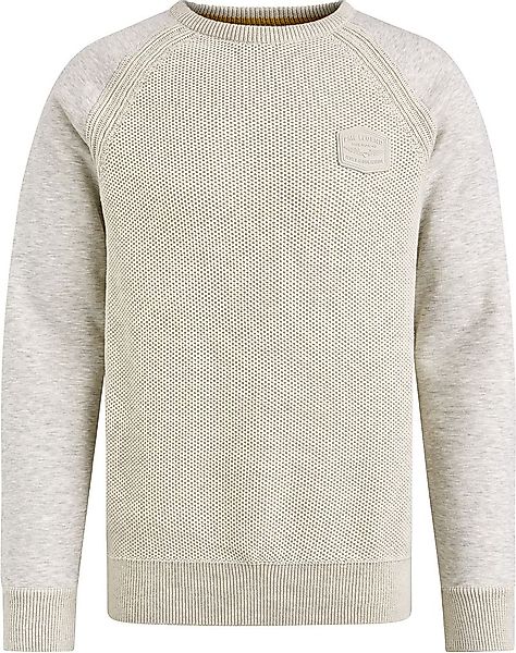 PME Legend Sweater Knit Sweat Ecru - Größe 3XL günstig online kaufen
