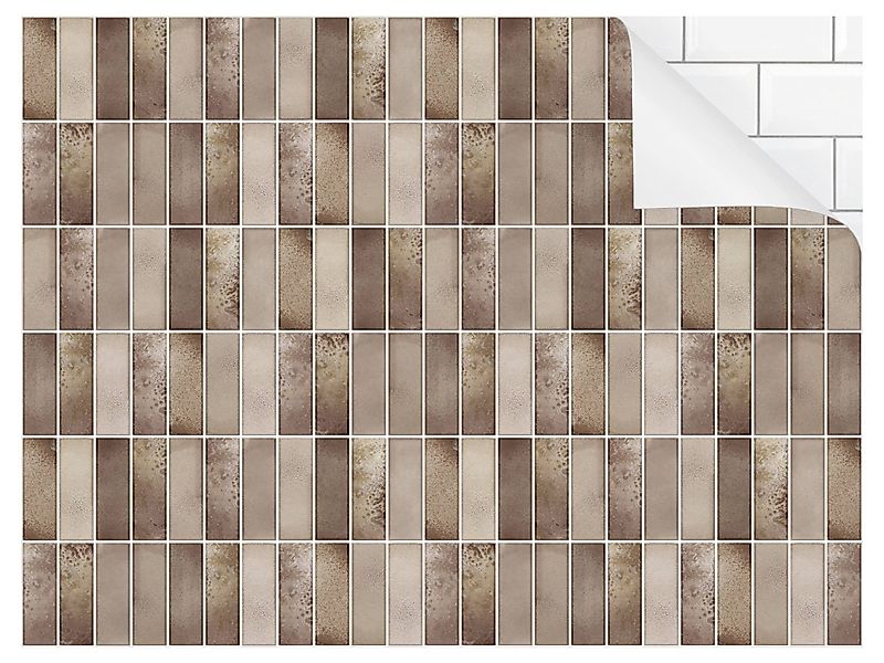 Bilderdepot24 Badrückwand beige fugenlose Wandverkleidung Bad günstig online kaufen