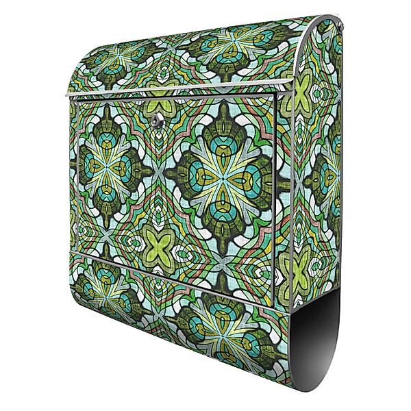 Banjado Design Briefkasten Silber Pulverbeschichtet 39x47x14cm 2 Schlüssel günstig online kaufen