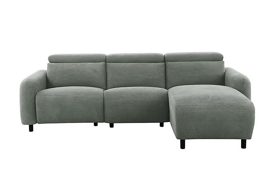 Home affaire Ecksofa SKAANE in Cord, L-Form, 274 cm, manuelle u. elektrisch günstig online kaufen