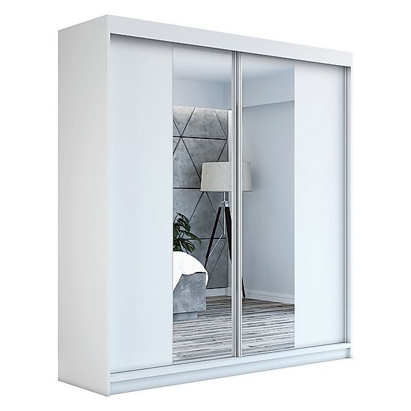 A&J MöbelLand GmbH Schiebetürenschrank NEO 180 cm 2-türig Schrank mit Spieg günstig online kaufen