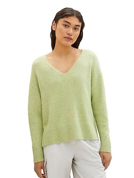 TOM TAILOR Strickpullover Basic Strickpullover cozy v-neck Cozy V-Neck Pull günstig online kaufen