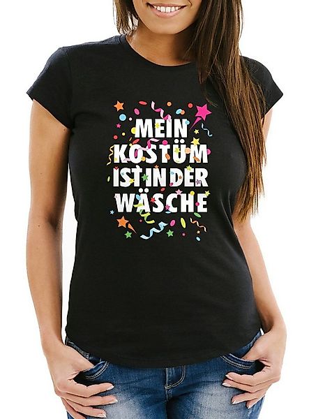 MoonWorks Print-Shirt Damen T-Shirt Fasching Karneval Kostüm Verkleidung La günstig online kaufen