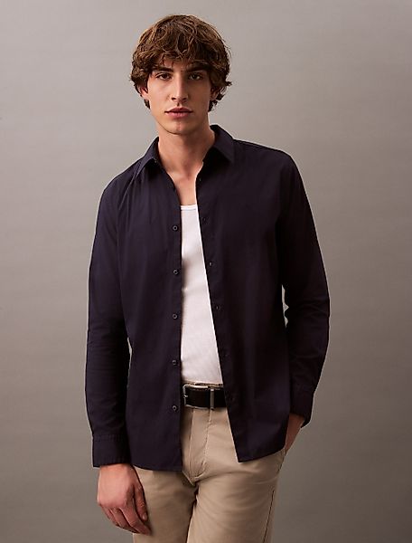 Calvin Klein Langarmhemd LS SOLID STRETCH günstig online kaufen