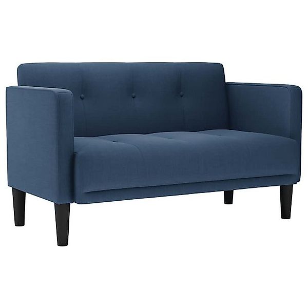 vidaXL Sofa Zweisitzer-Sofa Blau 111 cm Stoff günstig online kaufen