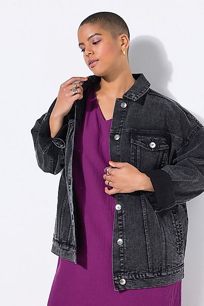 Studio Untold Jeansjacke Jeansjacke Oversize Shape Nadelstreifen günstig online kaufen