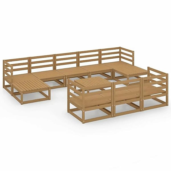 vidaXL 11-tlg Garten-Lounge-Set Massivholz Kiefer Modell 25 günstig online kaufen