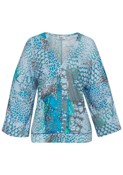 Buffalo Fledermausshirt mit Animaldruck, lockere Bluse mit V-Ausschnitt, Bl günstig online kaufen