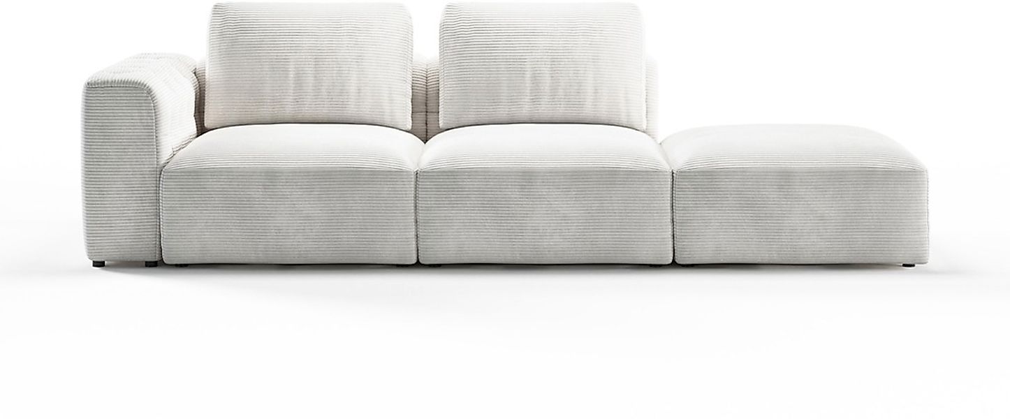 RAUM.ID Chaiselongue »Cushid«, Modul-Sofa, bestehend aus 2-Sitzer und Hocke günstig online kaufen