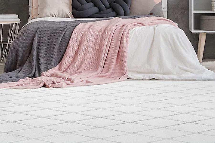 my home Teppich »Tilana«, rechteckig, 20 mm Höhe, retro, Wohnzimmer günstig online kaufen