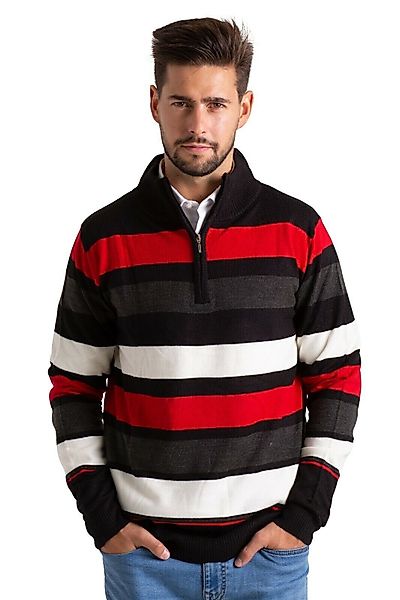 BlauerHafen Strickpullover Herren High-neck Sweater Half günstig online kaufen