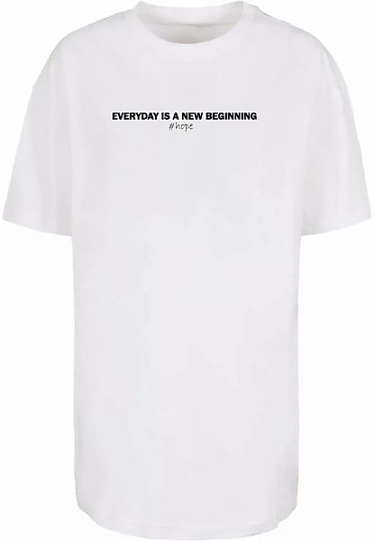 Merchcode T-Shirt "Merchcode Damen Ladies Hope Oversized Boyfriend Tee", (1 günstig online kaufen