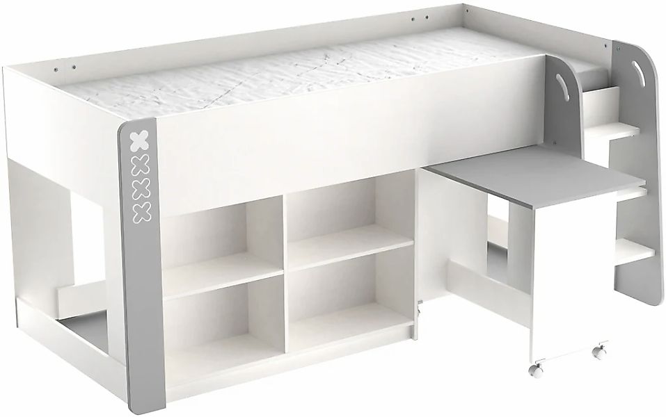 Demeyere GROUP Hochbett "HAMPTON Kombi Bett mit Schreibtisch", Kombi Bett m günstig online kaufen