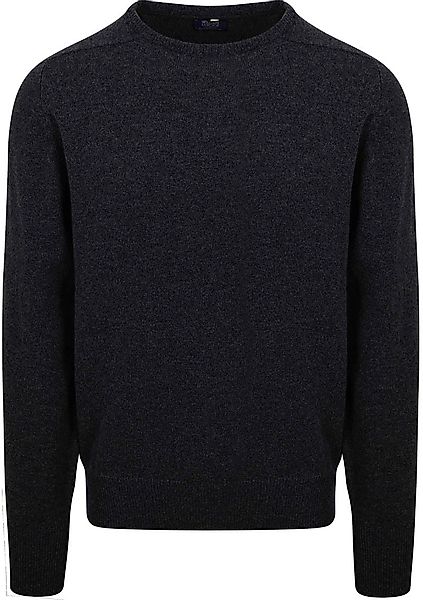 William Lockie Pullover Lammwolle Anthrazit - Größe XL günstig online kaufen