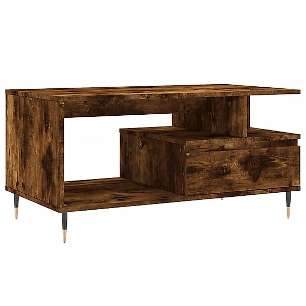 vidaXL Couchtisch Räuchereiche 90x49x45 cm Holzwerkstoff 831017 günstig online kaufen