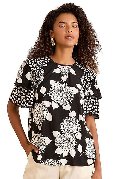 Love & Roses Kurzarmbluse Love & Roses kurzärmelige Rüschenbluse, Petite (1 günstig online kaufen