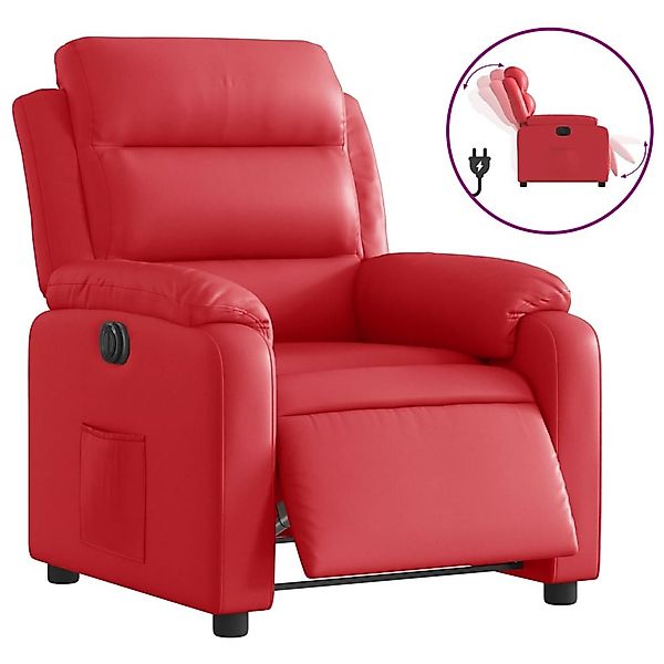 vidaXL Sessel Relaxsessel Elektrisch Rot Kunstleder günstig online kaufen