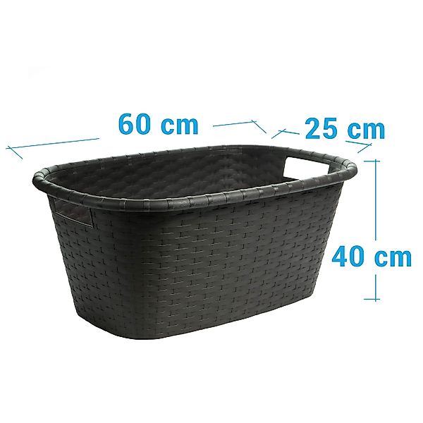 Centi Wäschewanne Wäschekorb Set mit Griff, günstig online kaufen