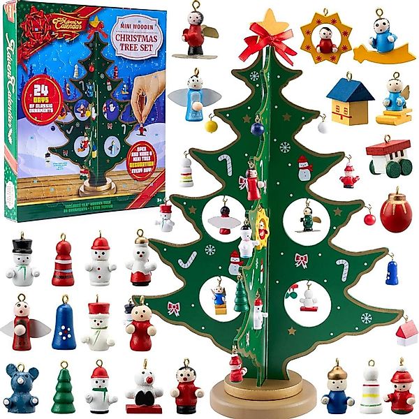 LuxusKollektion Spielzeug-Adventskalender Adventskalender 2024 mit Holzbaum günstig online kaufen