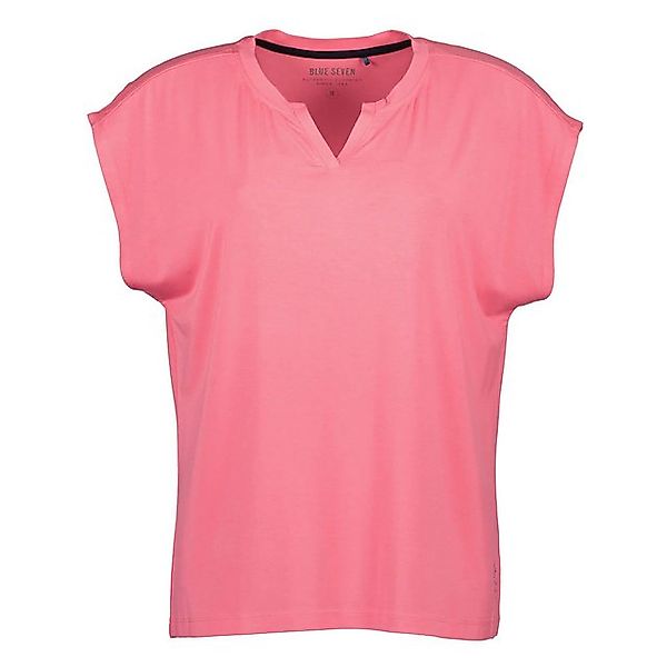Blue Seven T-Shirt Damen Kurzarm-Shirt mit Henley-Ausschnitt und überschnit günstig online kaufen