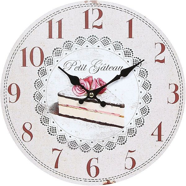Ambiente Haus Wanduhr "Wanduhr - Torte 28cm" günstig online kaufen