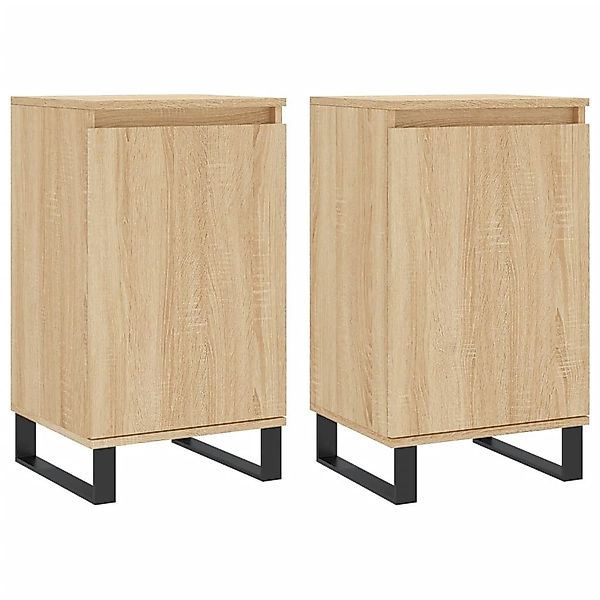 vidaXL Sideboard Sideboards 2 Stk. Sonoma-Eiche günstig online kaufen