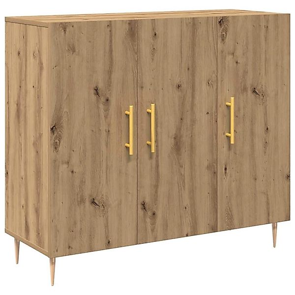 vidaXL Sideboard Eiche Handwerklich 90 x 34 x 80 cm Holzwerkstoff 869077 günstig online kaufen