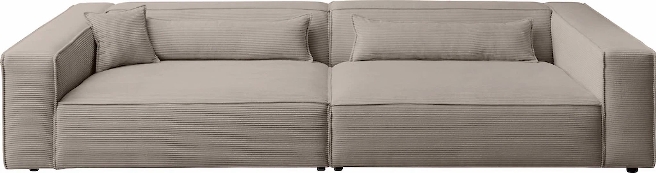 LeGer Home by Lena Gercke 3-Sitzer "PIARA XXL, Sofa mit Kedernaht in Cord, günstig online kaufen