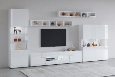 INOSIGN Wohnwand "Toledo,Breite 391cm stilvolle Mediawand ohne Beleuchtung" günstig online kaufen