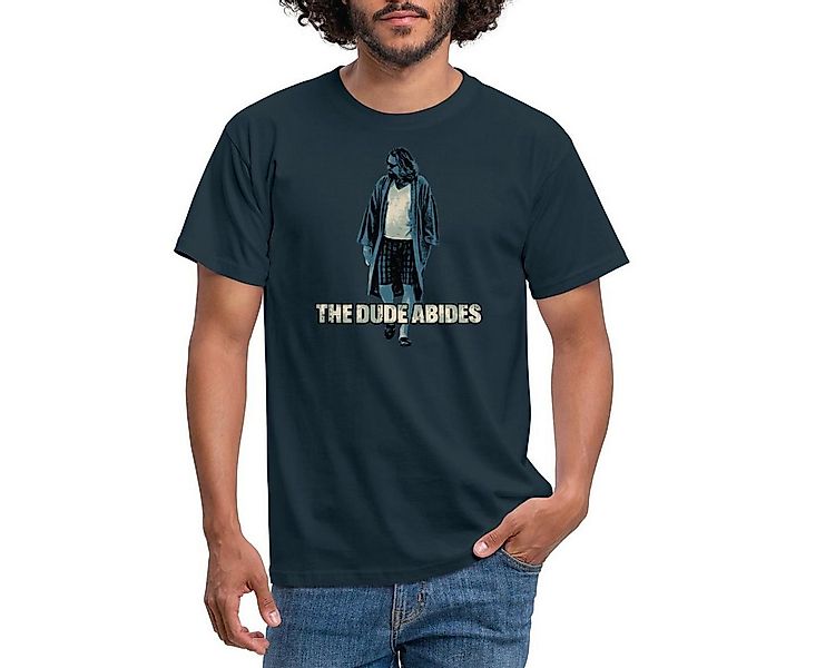 Spreadshirt T-Shirt The Big Lebowski The Dude Abides Männer T-Shirt (1-tlg) günstig online kaufen