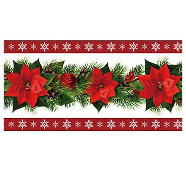 CLTYQ Tischläufer Tischläufer Weihnachtlicher Leinen Tischläufer,Roter Tisc günstig online kaufen