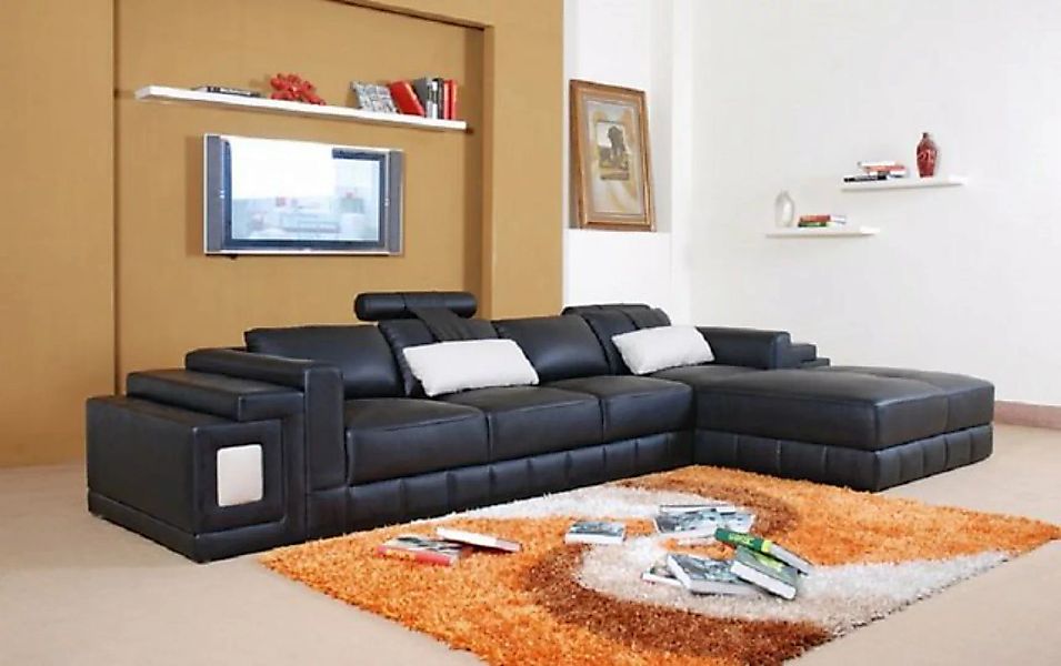 JVmoebel Ecksofa Ecksofa Leder Sofa Couch Polster Eck Sitz Wohnlandschaft L günstig online kaufen