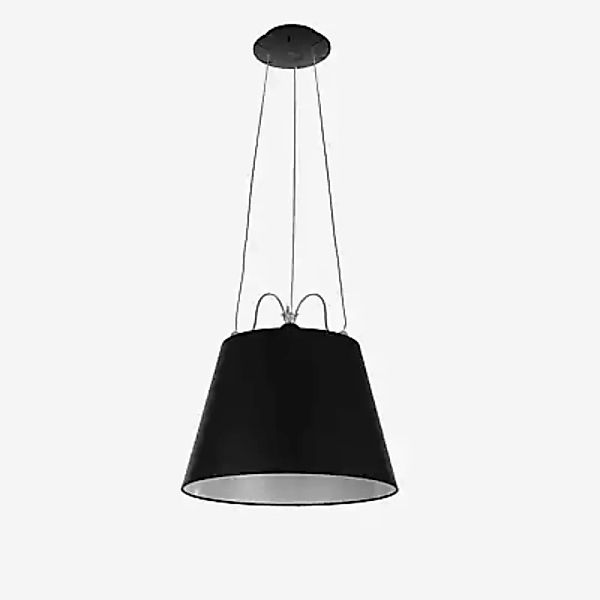 Artemide Tolomeo Mega Sospensione, gestell schwarz/schirm schwarz - ø36 cm günstig online kaufen