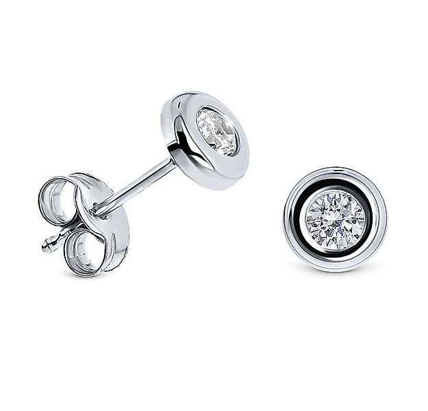 Miore Paar Ohrstecker MA9132E aus Weißgold 9 Karat 375 Gold - mit Zirkonia, günstig online kaufen