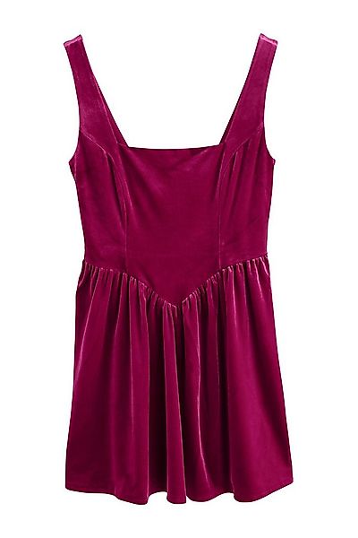 Next Samtkleid Tailliertes Minikleid aus Samt, Kurzgröße (1-tlg) günstig online kaufen