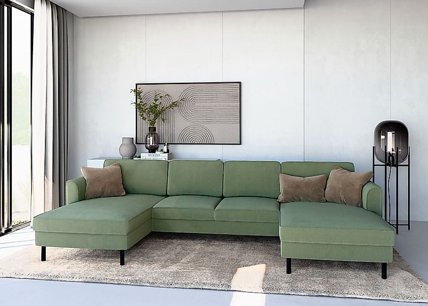 Home affaire Wohnlandschaft "Booster II, whlw. mit Schlaffunktion & Bettkas günstig online kaufen