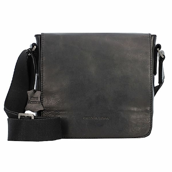 Greenburry Umhängetasche Pure Black, Leder günstig online kaufen