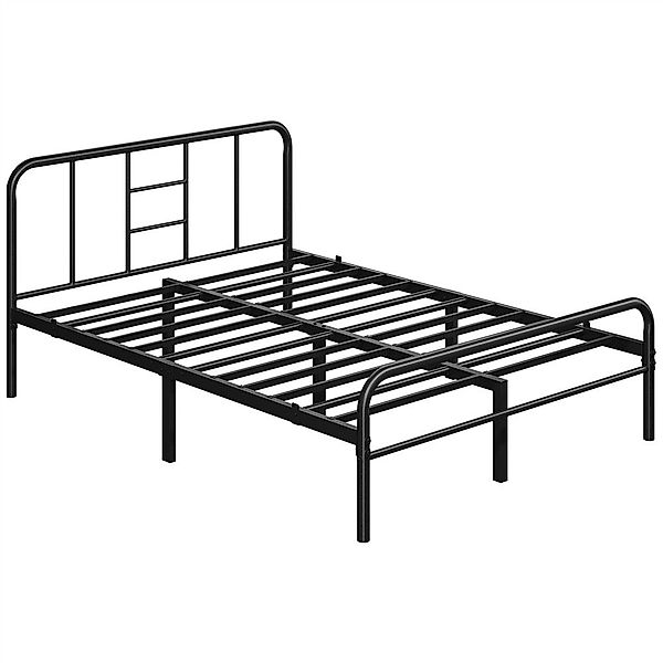Yaheetech Bettgestell Metallbett Bettrahmen, Einzelbett/Doppelbett günstig online kaufen