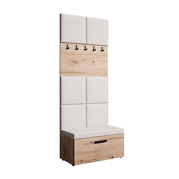 Beautysofa Garderobenschrank MARGARET I mit gepolsterten günstig online kaufen