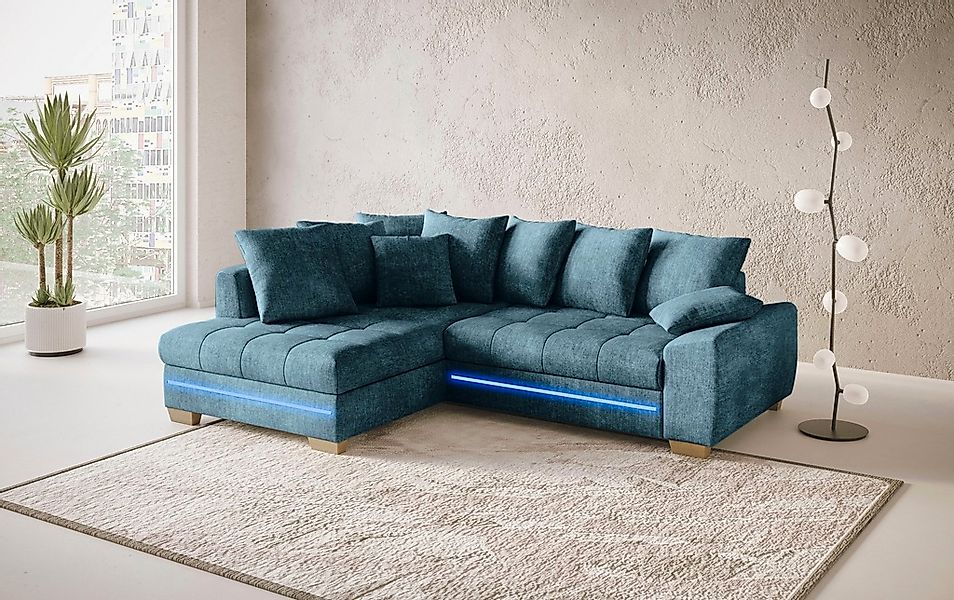 Mr. Couch Ecksofa "Nikita II, L-Form", mit RGB-LED Beleuchtung, wahlweise m günstig online kaufen