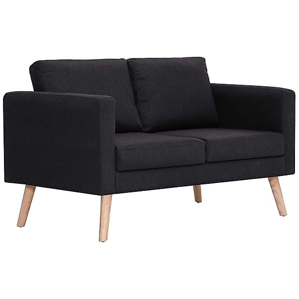 2-sitzer-sofa Stoff Schwarz günstig online kaufen