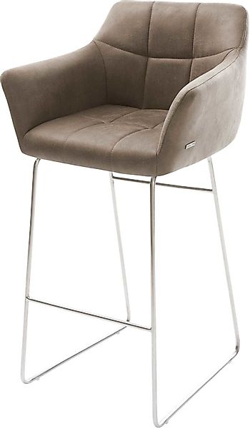 DELIFE Barhocker Yulo-Flex, Kufengestell Edelstahl Vintage günstig online kaufen