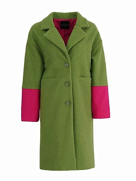 Freshlions Wollmantel Freshlions Plush Long Coat grün L günstig online kaufen