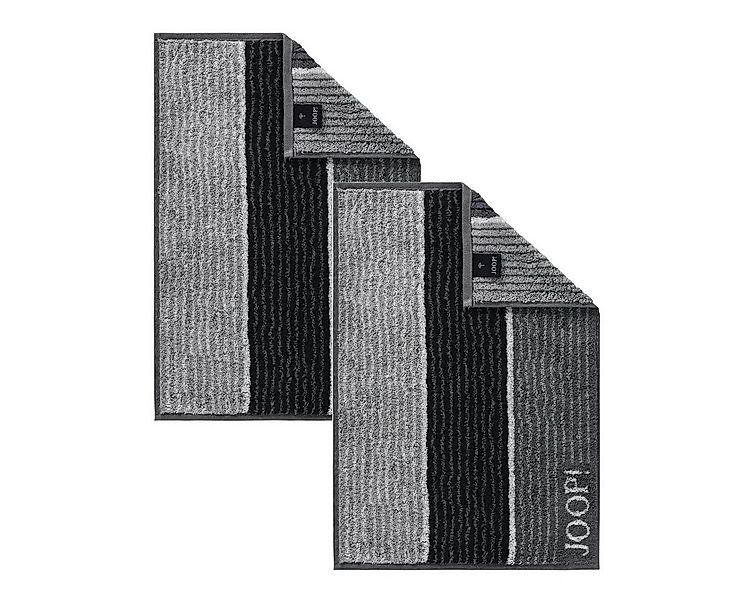 JOOP! Handtuch 2 Stück Joop! Frottier Gästetuch 1658-97 Lines Schwarz 30x50 günstig online kaufen