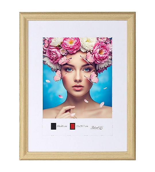 IDEAL TREND Bilderrahmen Holzrahmen mit Kunststoffglas günstig online kaufen