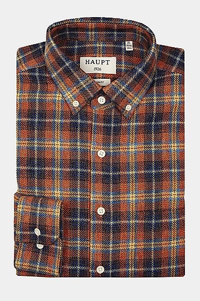 Haupt Langarmhemd Haupt Flanell Modern Fit Langarm Herrenhemd im Kariertem günstig online kaufen