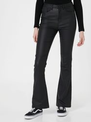 Noisy may Lederimitathose "NMSALLIE HW FLARE COATED PANTS NOOS" günstig online kaufen
